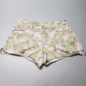 faded glory floral shorts women's size 4